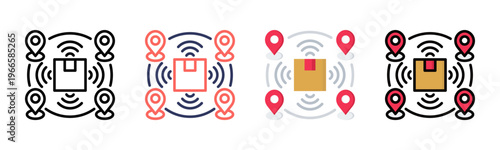 Distribution Channels icon sheet multiple style collection