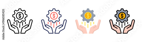 Startup icon sheet multiple style collection