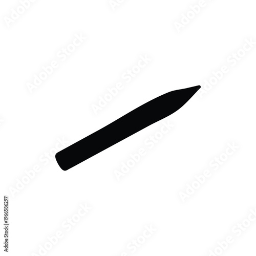 Lip liner silhouette icon vector illustration.
