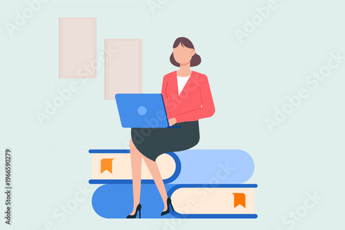 business woman in office