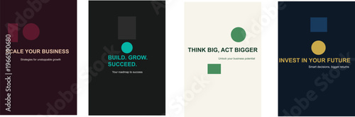 Modern business posters