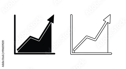 growth chart, growth graph, business chart, infographic, line graph, chart, graph, business graph, growth, increase, success, diagram, business, finance, statistics, analysis Vector