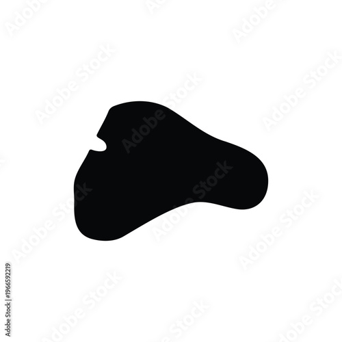 Meat silhouette icon vector illustration.
