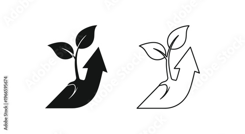 Growth Sustainability Development Arrows Vector
