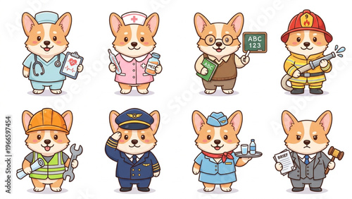 Vector collection of funny cartoon animal heads including a cat dog panda and pig character set for baby pet icons