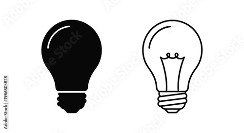 Light Bulb Ideas Concept Vector