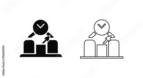 Business Strategy Icons Vector