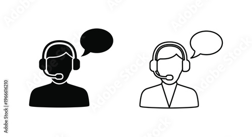 Customer Service Representatives Talking Vector