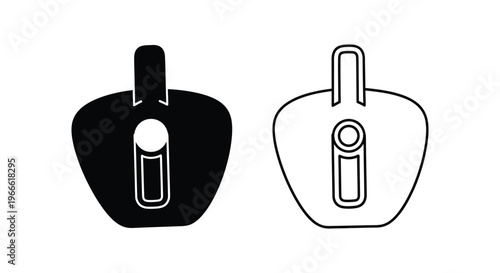 Black and White Smartwatch Icons Vector