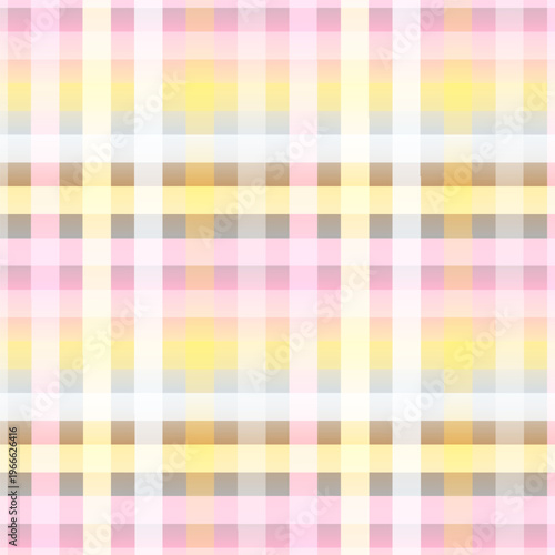 Seamless Pink and Yellow Checkered Square Grid Pattern for Fabric, Clothing, Fashion, Tiled Floors, Backgrounds, Carpets, Wallpaper, Wrapping, Rugs, and Cushion Covers. Eps 10