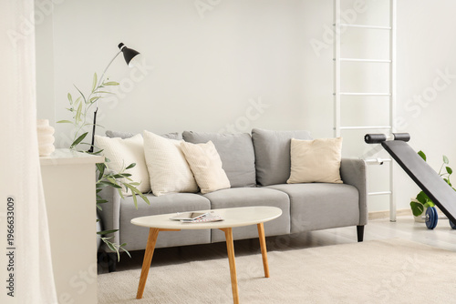 Interior of room with moder...