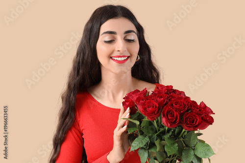 Beautiful young woman with ...