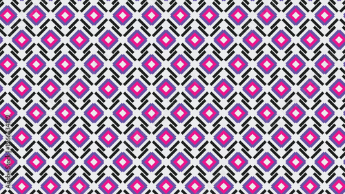 Pink Purple Geometric Diamond Seamless Pattern for Textile and Wallpaper