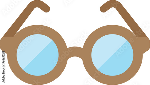 老眼鏡のアイコンのイラスト
