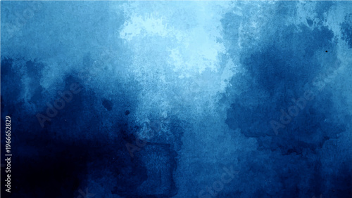Abstract artistic blue watercolor background and texture and elegant artful indigo backdrop and dreamy design elements and subtle gradients and smooth surface.