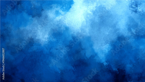 Abstract cloudscape blue watercolor painting atmospheric artwork tranquil sky texture serenity and calm ambiance delicate hues dreamy artistry abstract design.