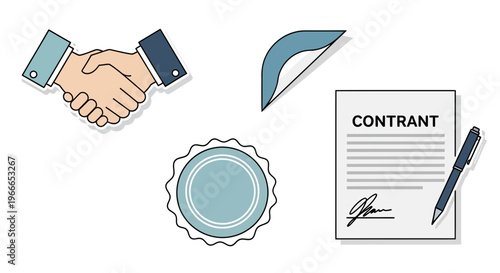 Handshake Contract Agreement Signature.