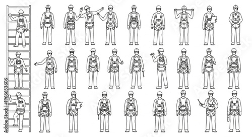 Collection of Ancient Chinese Terracotta Warrior Figures.