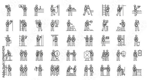 Collection of Ancient Egyptian Hieroglyphs.