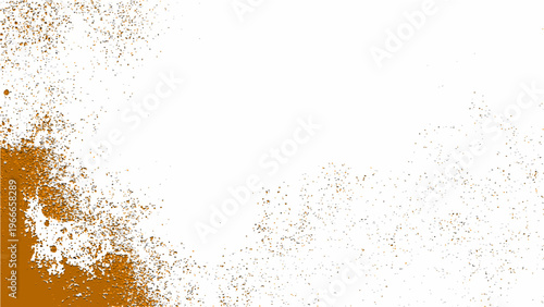 Abstract brown texture and contrast white and splash paint and grunge effect and rough and art design and stain element and minimalist composition 