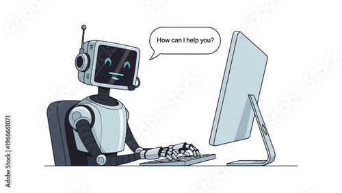 Robot Using Computer System.