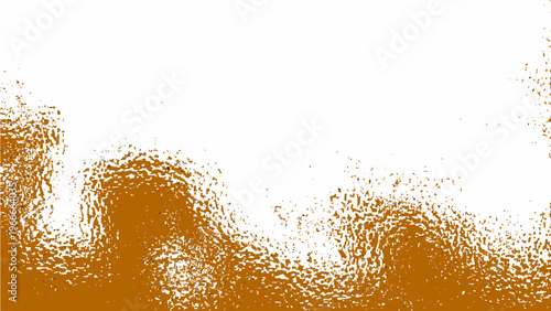 Vector Golden brown rippled surface and textured design with abstract art style and warm color with visual intrigue and elegant feeling and decorative backdrop