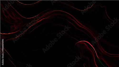 Vector Abstract crimson streaks undulate through obscure darkness, creating a mysterious and visually arresting and dynamic composition that ignites strong emotions 