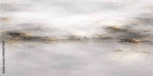 Mystical landscape evokes an ethereal, dreamlike ambiance. The interplay of soft, muted colors and atmospheric perspective creating a sense of tranquility and awe.