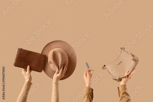 Female hands holding stylis...
