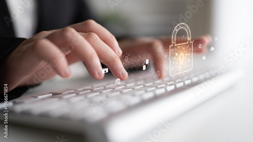 Foto Cyber security safeguards data and systems