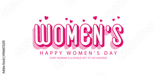 International Women's Day 8 March Poster With Empowered Woman Raising Fist 