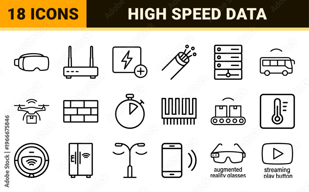Fototapeta premium Minimalist Monoline 5G Technology and Wireless Connectivity Infrastructure Grid System for High-Speed Data Networking and Smart Device Ecosystems.