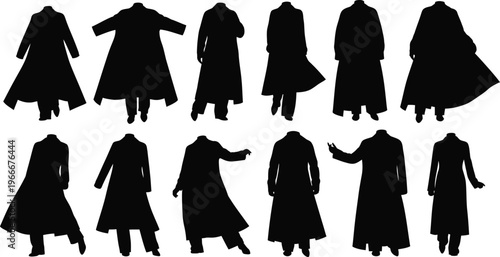 Silhouette trench coats - men's fashion outerwear collection with trench coat