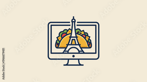 Online Food Ordering Parisian Taco Concept