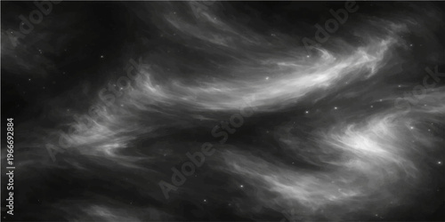 A breathtaking display of celestial beauty, where ethereal wisps of swirling nebula dance gracefully across the canvas of a dark, star-speckled expanse.