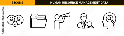 Minimalist Career Placement Geometric Line Art for Human Resources and Recruitment Professional Digital Interface Design