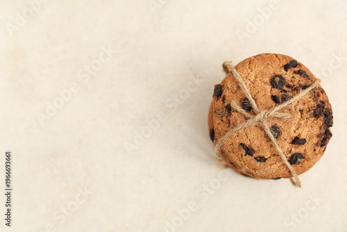Sweet cookies with chocolat...