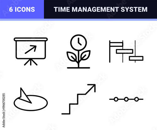 Minimalist Geometric Line Art Representing Project Management Timelines and Temporal Data Visualization for Professional Interface Design.