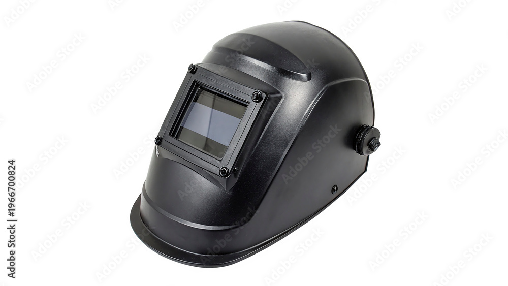 Obraz premium Welding helmet for safety during metal work isolated on transparent background 