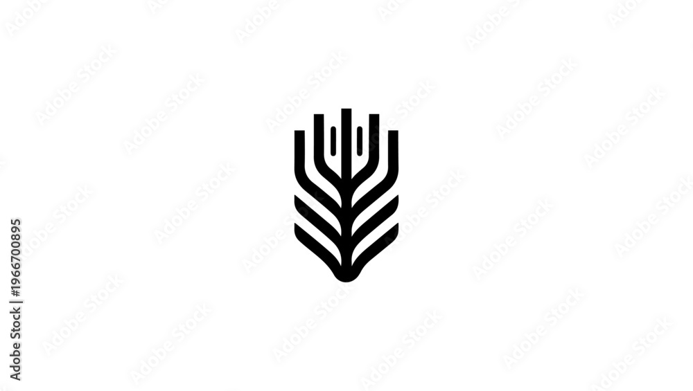 Fototapeta premium st patricks company in black and white logo design vector, minimal logo, icon, mosque, star, moon, vector, symbol, design, web, sign, business, arrow, logo, button, art, eid mubarak icon 