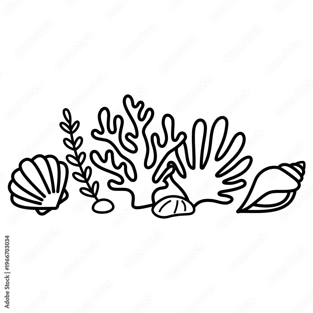Obraz premium Ocean Vector Illustration 