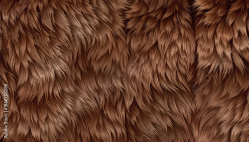 Vector of detail brown fur texture with soft natural flow, for luxury backgrounds, textile design, fashion materials, winter concepts, and seamless pattern use in digital and print projects.