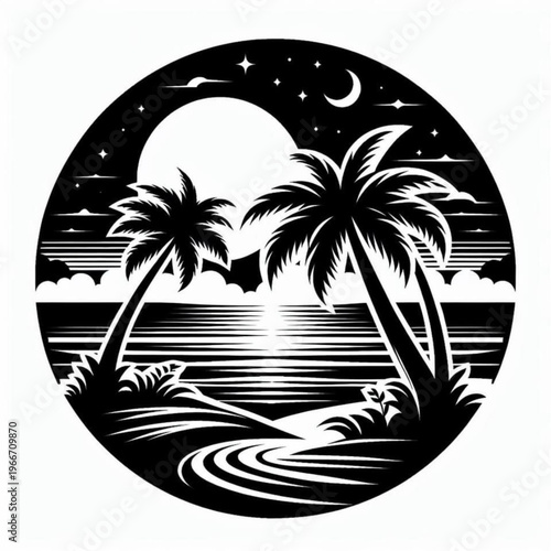 palm tree silhouette