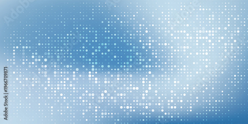 Abstract blue background with soft halftone dot pattern eps10