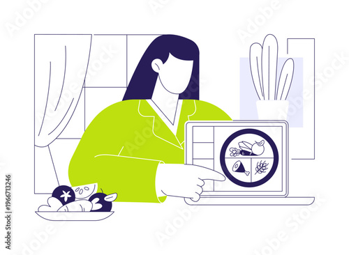 Healthy cooking isolated cartoon vector illustrations.