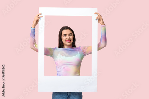 Beautiful happy young woman...