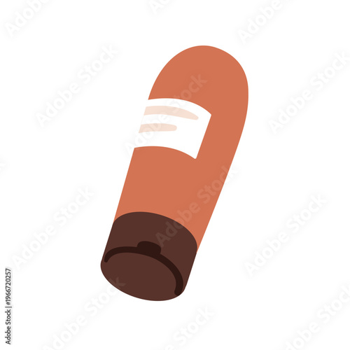 Cream jar, bottle. Abstract cosmetic packaging. Beauty product pack with label. Cosmetics, face makeup foundation. Skin care toiletry. Flat vector illustration isolated on white background