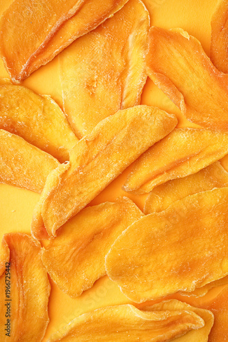 Slices of dried mango on or...