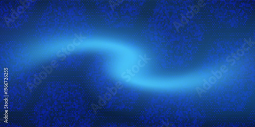 Blue glowing hexagon texture. Abstract neon hexagonal grid wallpaper. Navy honeycomb pattern backdrop. Vector modern technology, business, science, healthcare, medicine, presentation design background