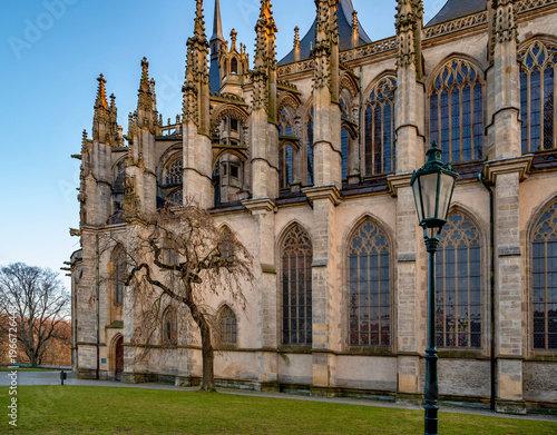 Wallpaper Mural One side of medieval gothic Church of St. Barbara (UNESCO) in Kutna Hora. Torontodigital.ca